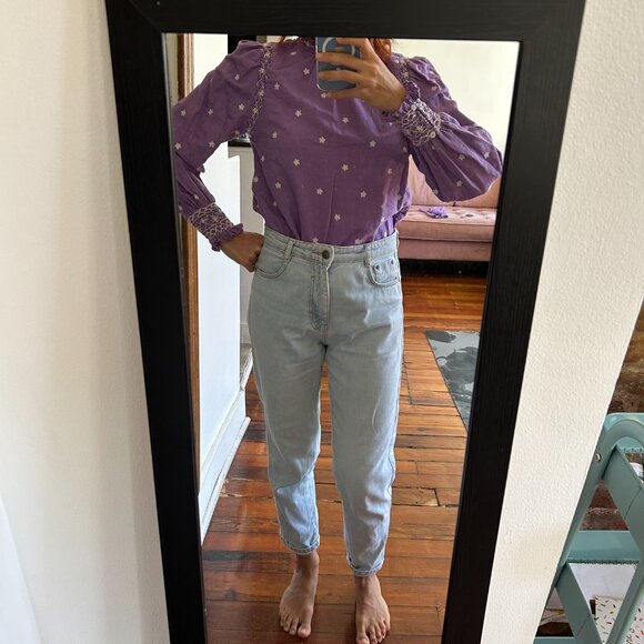Sezane lilac blouse - Picture 5 of 6